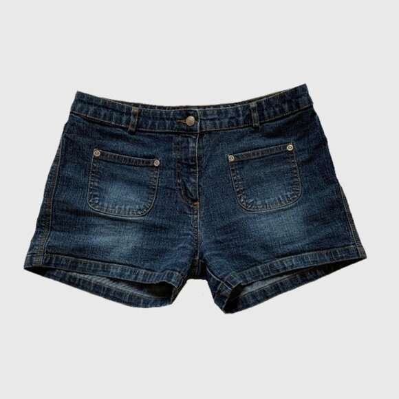 Y2K Point Zero Low Waisted Denim Jean Shorts - Picture 1 of 4